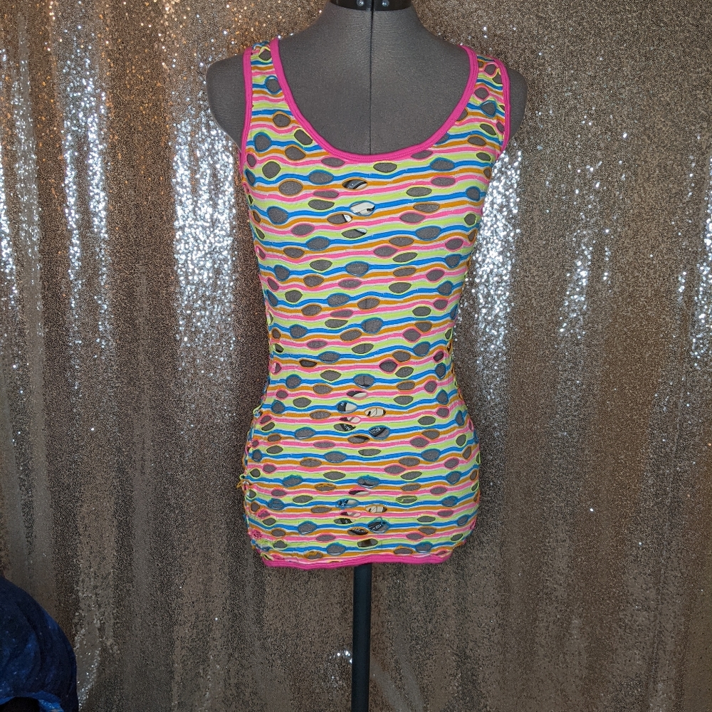 Neon cutout dress